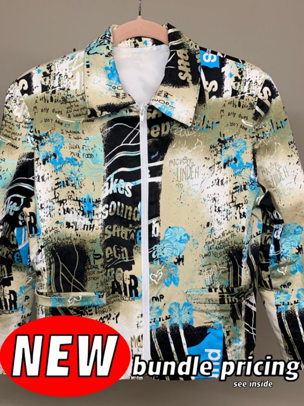 Unique! Handmade Zippered Jacket